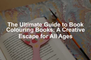 Featured image for The Ultimate Guide to Book Colouring Books: A Creative Escape for All Ages